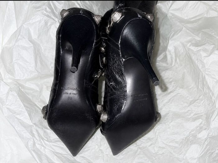 Balenciaga Cagole Arena Leather Boots Brand New