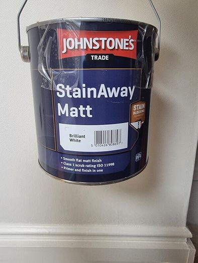johnstones stainaway matt paint 2.5l x2no