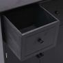 Side Cabinet Black 60x30x75 cm Paulownia Wood Image 3