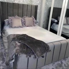 New Plush Upholstered Bed Frame Single, Double & King Sizes