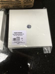 Plastic trunking end caps 150x150mm
