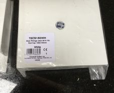 Plastic trunking end caps 150x150mm