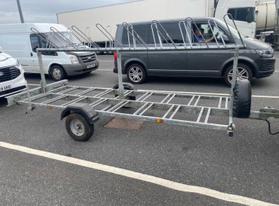 cycle trailer  16 cycles galvanized