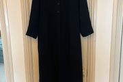 Black full length dress coat