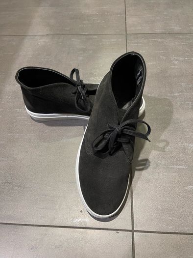 COS. UK -8, EU-42 Suede High-Top Sneakers  HUGO BOSS Lacoste Tommy Hilfiger trainers boots Ecco The North Face