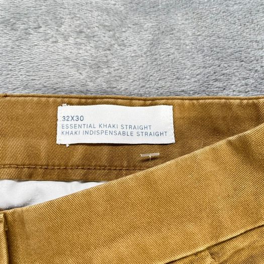 Gap Men's Essential Khaki Straight Fit Chinos - Brown - W32 L29 - Stretch