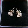 Vintage Sterling Silver 925  Cubic Zircon  Studs Earrings 1,37g Image 2