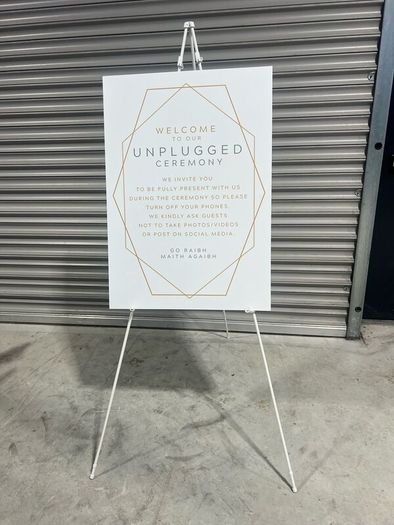 Wedding Poster Sign to Buy with Stand