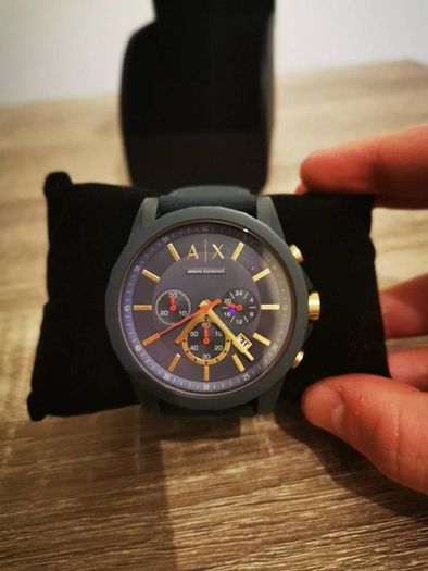 Armani Exchange Watch Grey/Gold