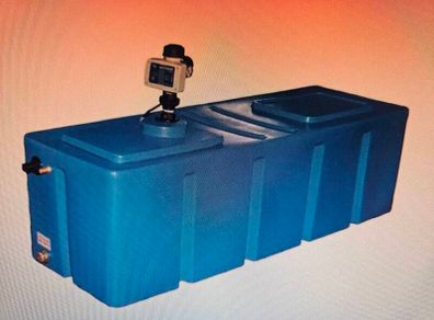 Multiboost rectangular 455 L water tank