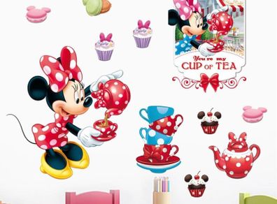 Lovely Mickie Minnie Mouse Wall Stickers Children's Room Decoration, Home Decals