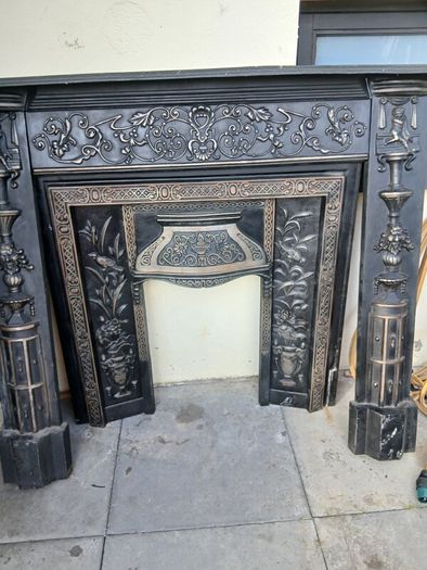 cast iorn fireplace heavy