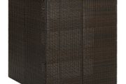 Corner Bar Table Brown 100x50x105 cm Poly Rattan