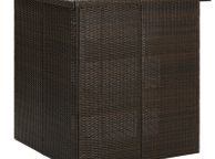 main image for ad Corner Bar Table Brown 100x50x105 cm Poly Rattan