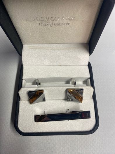 Men's Jos Von Arx Cufflinks & Tie Bar Set