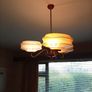 Rare Authentic 1950s Atomic UFO Pendant Light . Pristine & Working Image 3