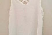 River Island off white sleeveless criss cross top