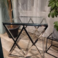 Glass coffee table