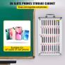 36 Slots Cell Phone Storage Cabinet Aluminum Alloy Wall Mounted & Key Lock Image 5