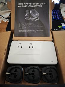 1600W 220V to 110V Converter for European International Travel, Universal Power Plug Adapter Voltage Converter US to Europe, Plug & Play, No Limitations - Power Any American Appliances Overseas