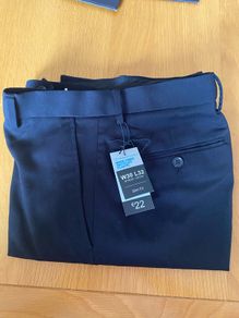 Mens Black Slim Fit Trousers