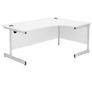 New 1800x1200 Radial/Corner Desk White Image 2