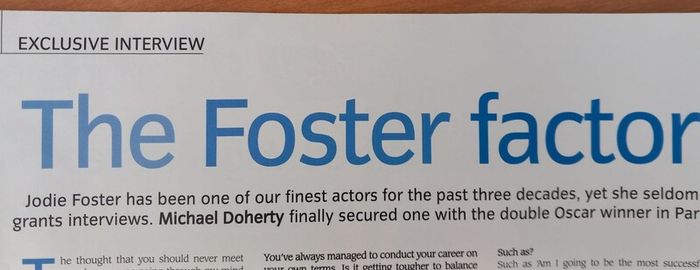 Jodi Foster Collection of Magazines & Articles