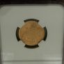 20 Dinara 1882 Gold Coin Serbia Kingdom NGC AU58 Croatia Yugoslavia Nice Grade Image 3