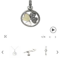 Genuine PANDORA 390405CZ-70 Hearts Of Love Necklace 70cm adjustable Chain