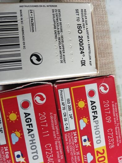 3 x rolls 35mm colour negative film