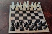 Large and heavy marble chess set