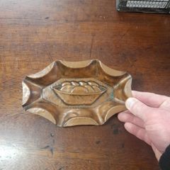 Antique copper dish