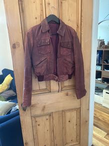 vintage leather jacket Topshop