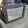 Pair of leather framed mirrors Image 3