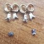 2 pairs 9 ct. gold Australian crystal earrings Image 3