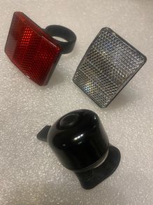 Brand-New Bicycle mountain bike flick bell plus front and back reflector
