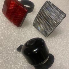 Brand-New Bicycle mountain bike flick bell plus front and back reflector