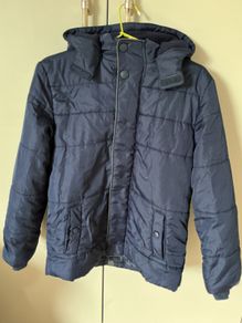 M&S boys navy padded coat