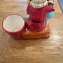Santa Ceramic Flashing Light plays tunes and small plant holder Image 7