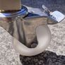Tall Stainless Steel Table Workbench On Castor Wheels Image 5