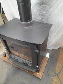 Druid Multifuel Boiler Stove Matt Black 21Kw