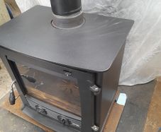 Druid Multifuel Boiler Stove Matt Black 21Kw