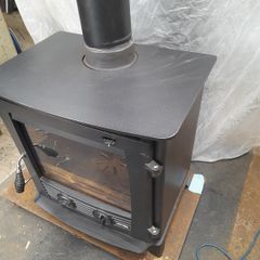 Druid Multifuel Boiler Stove Matt Black 21Kw