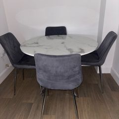dining table and chairs