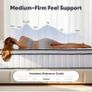 King Size Mattress 5FT Memory Foam Pocket Sprung Orthopedic King Mattresses Breathable, Motion Isolation, Medium Firm, 150x200x25cm Image 9