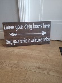 Utility room or Boot room Sign
