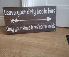 Utility room or Boot room Sign