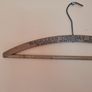 Vintage wooden clothes hanger antique collectible Image 2
