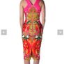 Ted Baker Valeena Paisley Toucan midi Dress Bright Pink UK 10 Image 10