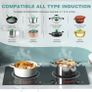 Double Ceramic Hob, Double Electric Hob Portable 30cm with 4-Hour Timer, 9 Power up to 2800W, Safety Lock, for All Type Pot Image 4